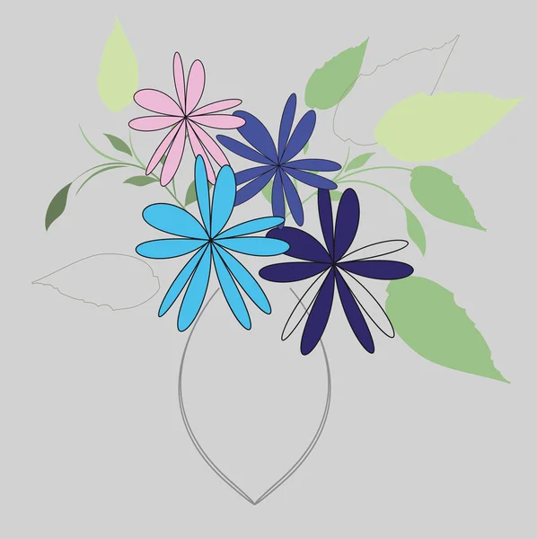 Φόντο λουλούδι φορέα — Διανυσματικό Αρχείο