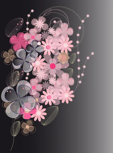 美しいかわいい花 — ストックベクタ
