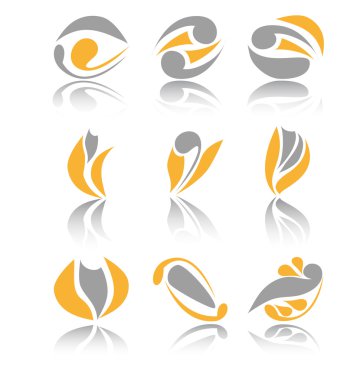 dokuz farklı soyut işaretler kümesini