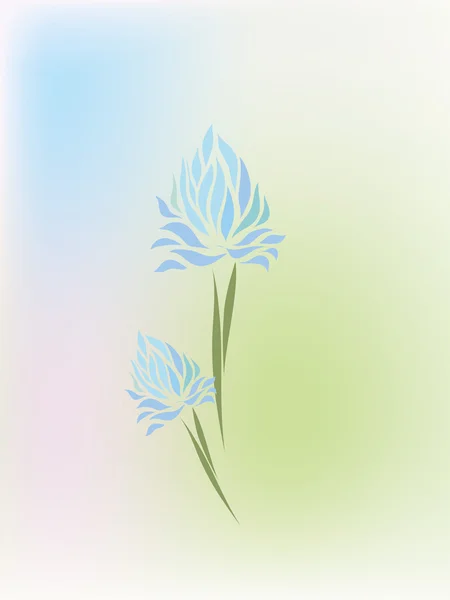 复古花卉背景卡 — 图库矢量图片