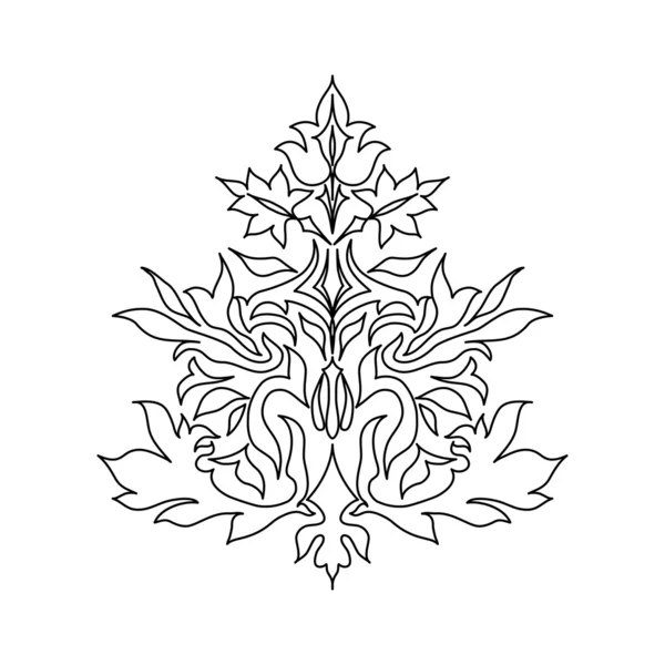 Винтажный орнамент на белом фоне — стоковый вектор