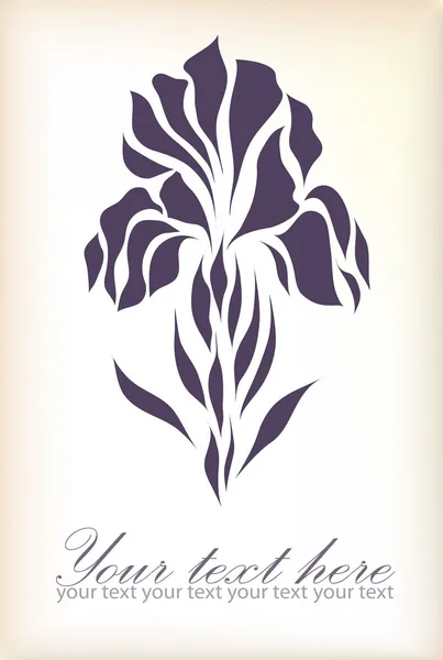 Retro floral achtergrond voor kaart