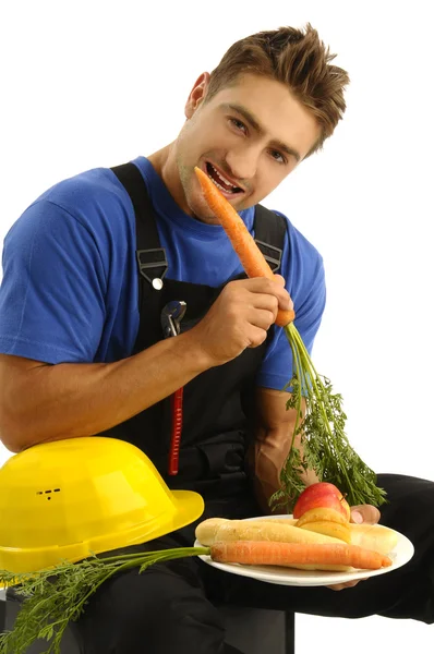 Joven trabajador teniendo descanso — Foto de Stock