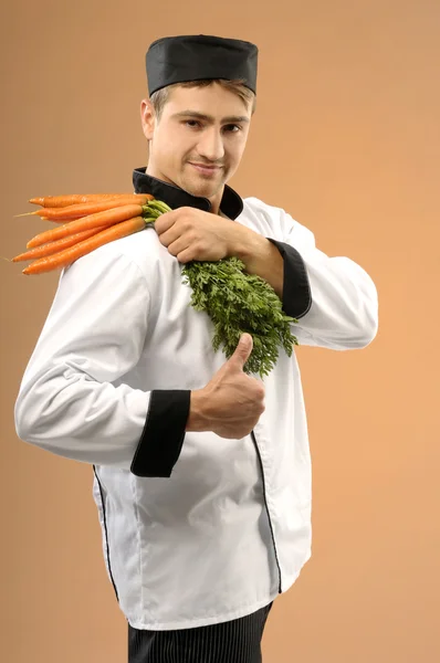 Jonge chef-kok — Stockfoto