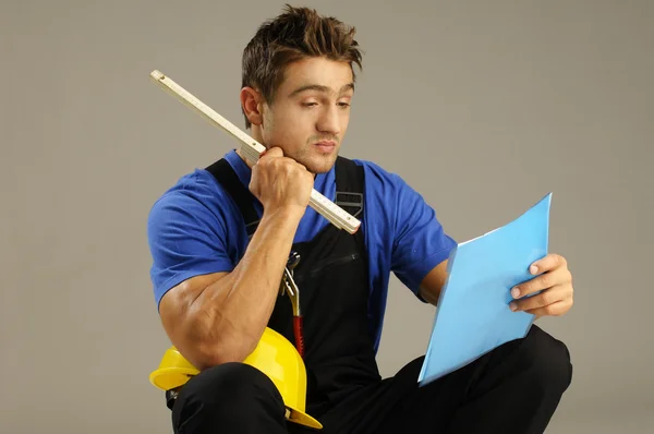 Thoughtful worker — Stock Photo, Image