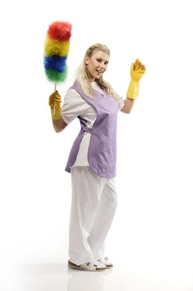 Cleaning woman — Stock Photo, Image