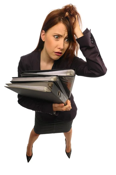 Exhausted manager — Stock Photo, Image