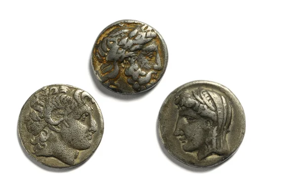 Starověké mince — Stock fotografie