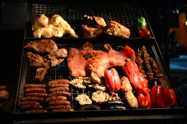 Grillen in montevideo in uruguay — Stockfoto