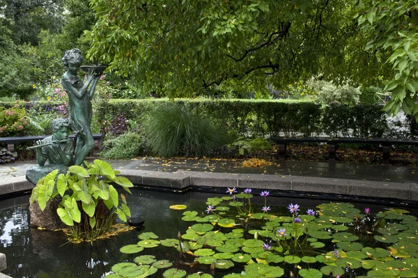 Central park conservatory trädgårdar — Stockfoto