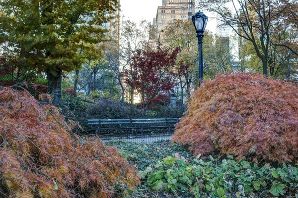 Central Park, Nueva York escena de otoño —  Fotos de Stock