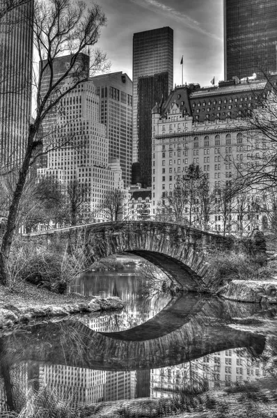 Gapstow Bridge Central Park, New York City — Stockfoto