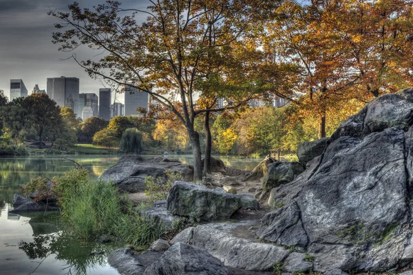 Central Park, New York City Bogenbrücke — Stockfoto