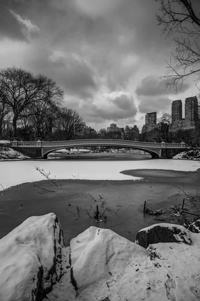 Central park, new york city yay Köprüsü — Stok fotoğraf