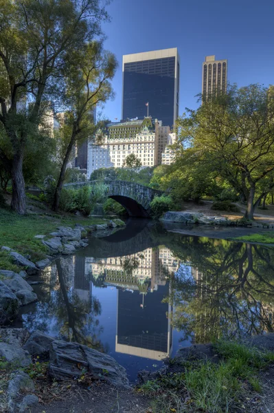 Central Park Gapstow bridge — Stock Photo, Image