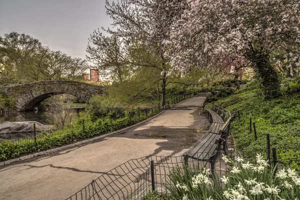 Gapstow bridge, Central Park, New York City — Stock Fotó