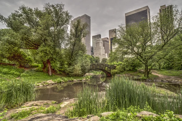 Ponte di Gapstow Central Park, New York — Foto Stock