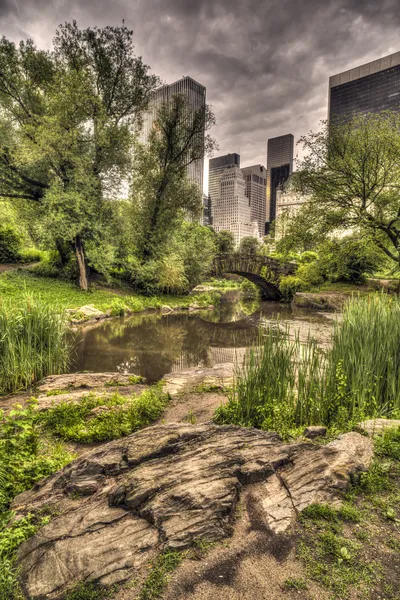 Puente de Gapstow Central Park, Nueva York — Foto de Stock