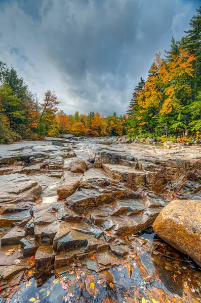 Herbst Swift River New Hampshire — Stockfoto