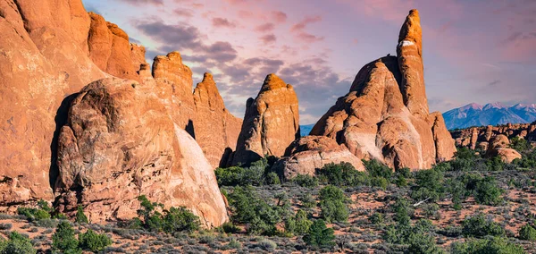 Arches Ulusal Parkı Abd Nin Utah Eyaletinin Doğusunda Yer Alan — Stok fotoğraf