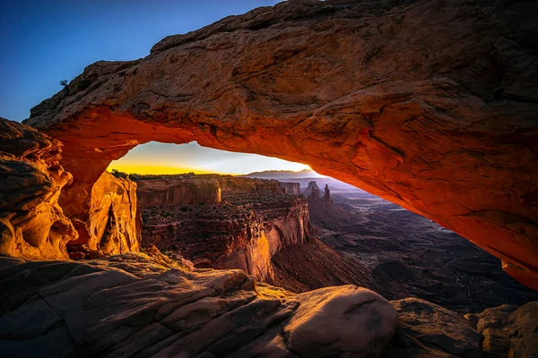 Mesa Arch También Conocido Como Rotary Arch Trail Arch Arco — Foto de Stock
