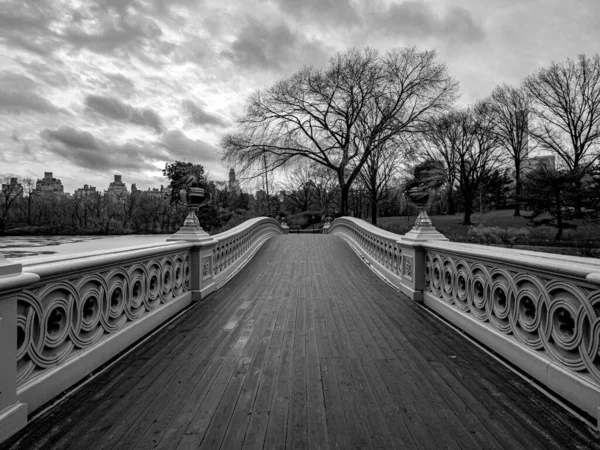 Bågbro Central Park New York City — Stockfoto