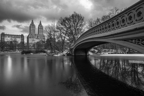 Bow Bridge Central Park New York City — Stockfoto