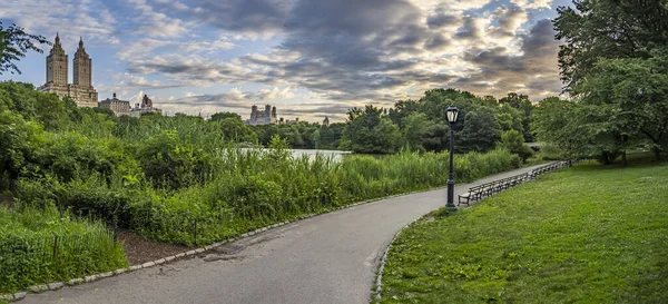 Lago Central Park Nueva York Manhattan — Foto de Stock