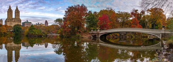 Bow Bridge Central Park New York City Late Autumn Early — Photo