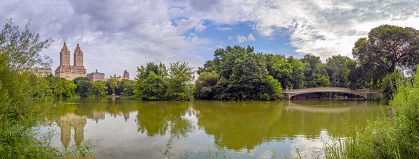 Bow bridge, Central Park, New York City, in summer