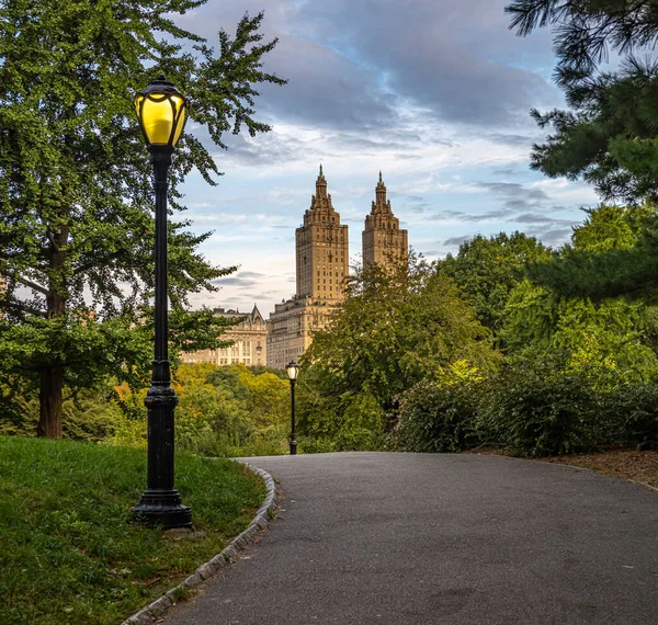 Central Park New Yorku Létě Nebo Začátku Podzimu — Stock fotografie
