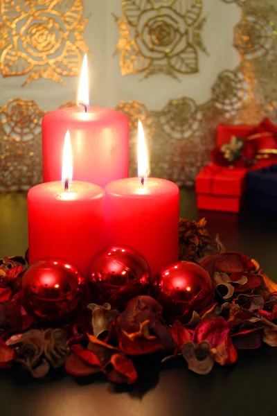 Candele rosse — Foto Stock