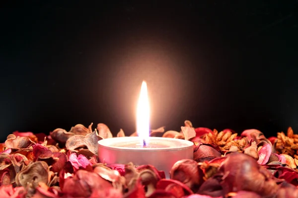 Red candle — Stock Photo, Image