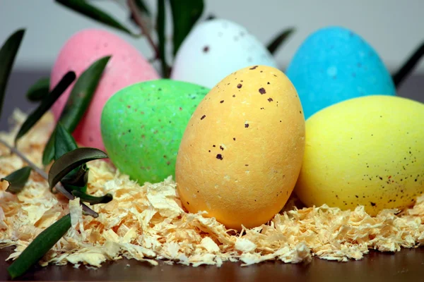 Fargede egg – stockfoto