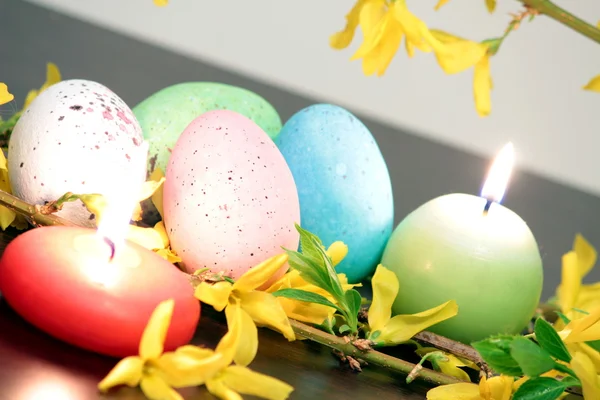 Gekleurde eieren — Stockfoto
