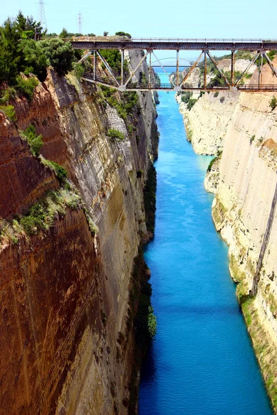 Corinth channel in Greece — Stock Photo, Image