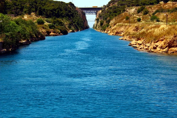 Canal de Corinto en Grecia —  Fotos de Stock