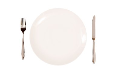 Place setting isolated clipart