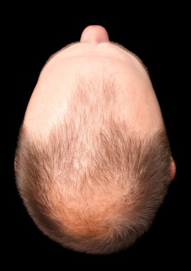 Bald head cut-out clipart