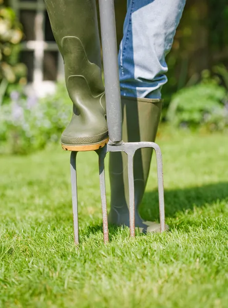 Gazon beluchten — Stockfoto