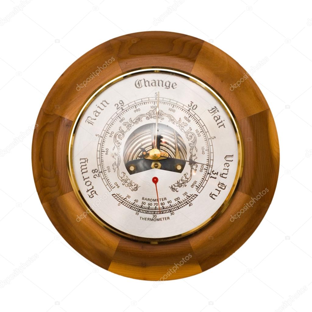 Barometer isolated