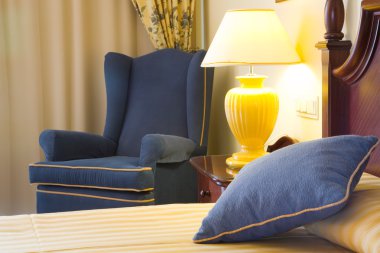 Lüks otel yatak odası