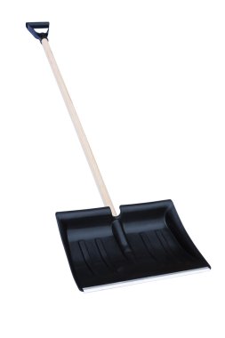 Snow shovel white background
