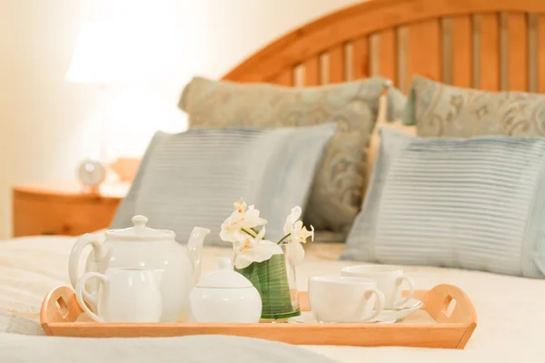 Breakfast in bed — Stock Photo, Image