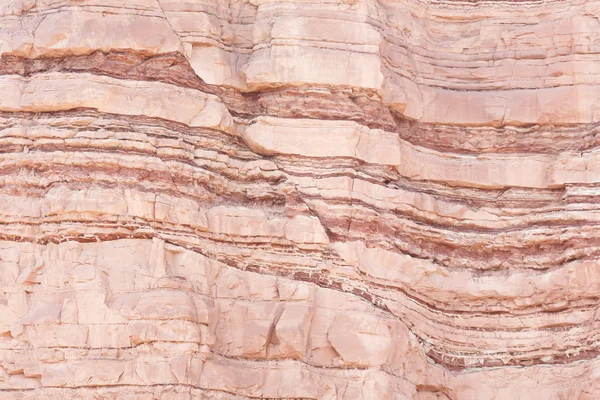 Verwerfung in Sandsteinschichten — Stockfoto