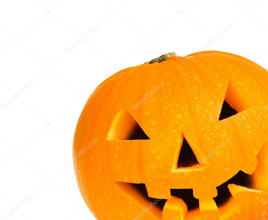 Halloween pumpkin with clipping path