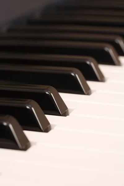 Teclado piano close-up — Fotografia de Stock