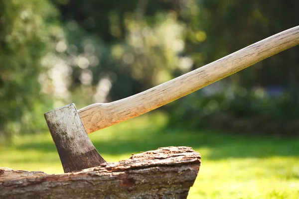 Chopping wood — Stock Photo, Image