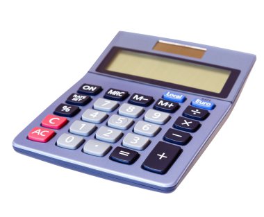 hesap makinesi izole beyaz arka plan