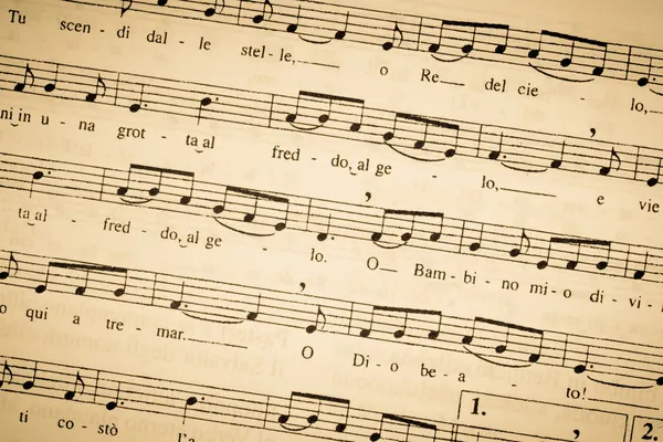 Sheet music antique — Stock Photo, Image